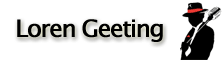 Loren Geeting with Logo