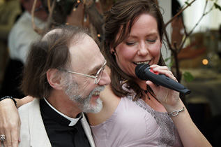 Justine with the audience